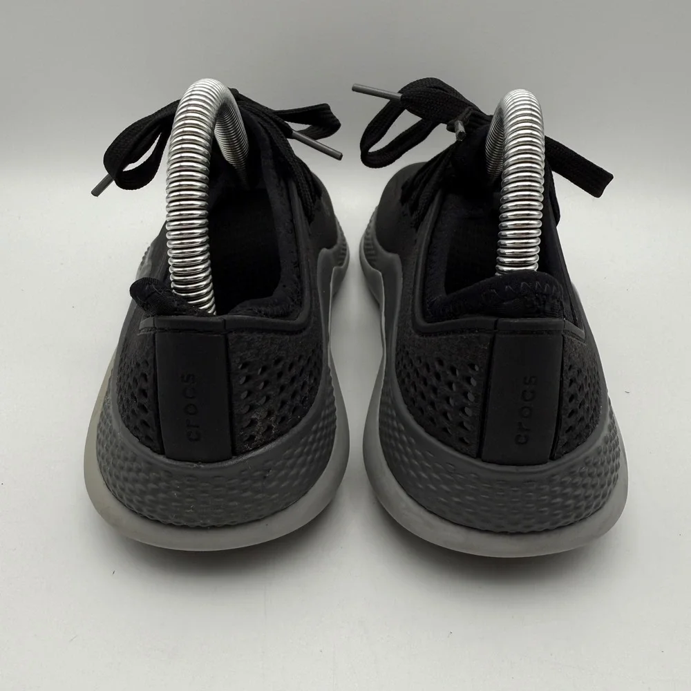 Crocs LiteRide Pacer Sneakers‎ Lightweight Comfort Walking Shoes Black W7